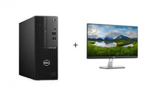 DELL PC Optiplex 3080 SFF számítógép konfiguráció 24” LCD monitorral    : Intel Core i5-10500 (3.1 GHz), 8GB, 256GB SSD, Win 10 Pro 